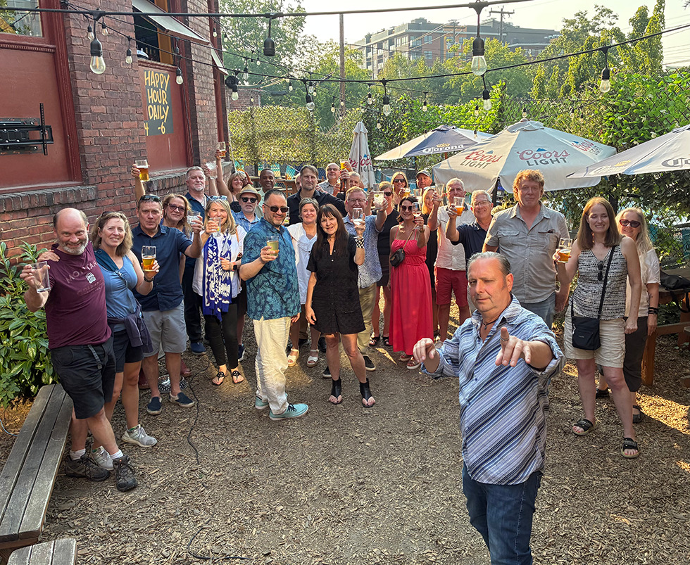 Steve Ratti with advertising professionals